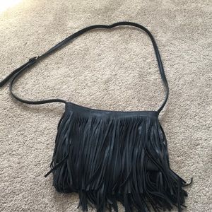 Slightly used black fringe purse!